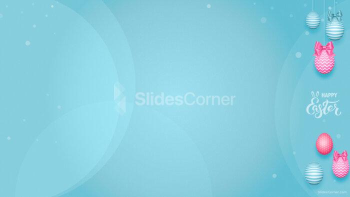 Happy Easter Slide Background for PPT, Google Slides or Wallpaper