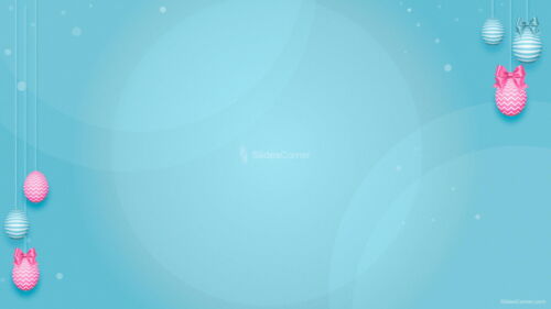 Happy Easter Slide Background for PPT, Google Slides or Wallpaper