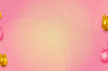 Happy Easter Backgrounds & Wallpapers Pink and Gold HD by SlidesCorner.com