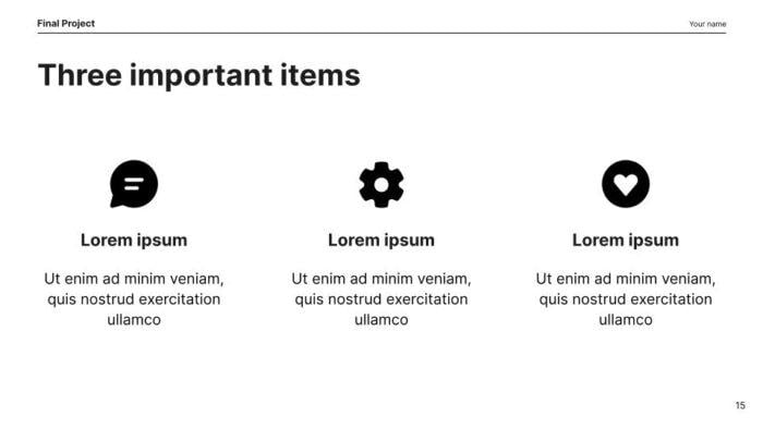 Super Simple Minimal Black & White Theme by SlidesCorner.com