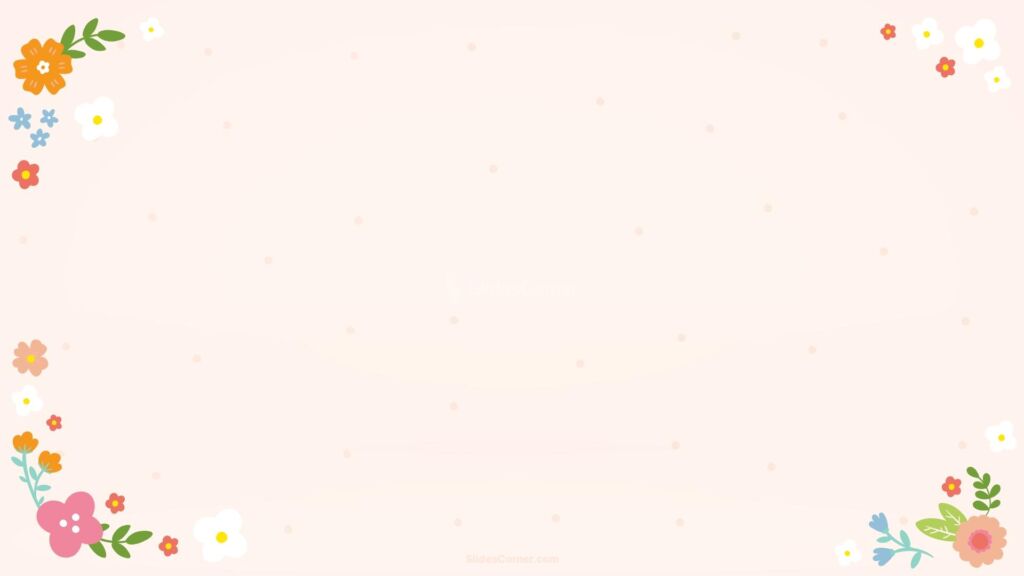 Spring Colorful Flowers PPT Background Spring Colorful Flowers PPT Background