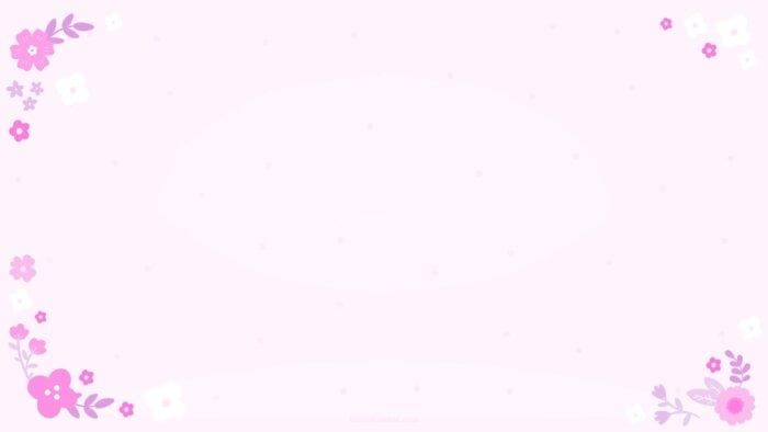 Pink Flowers PPT Background