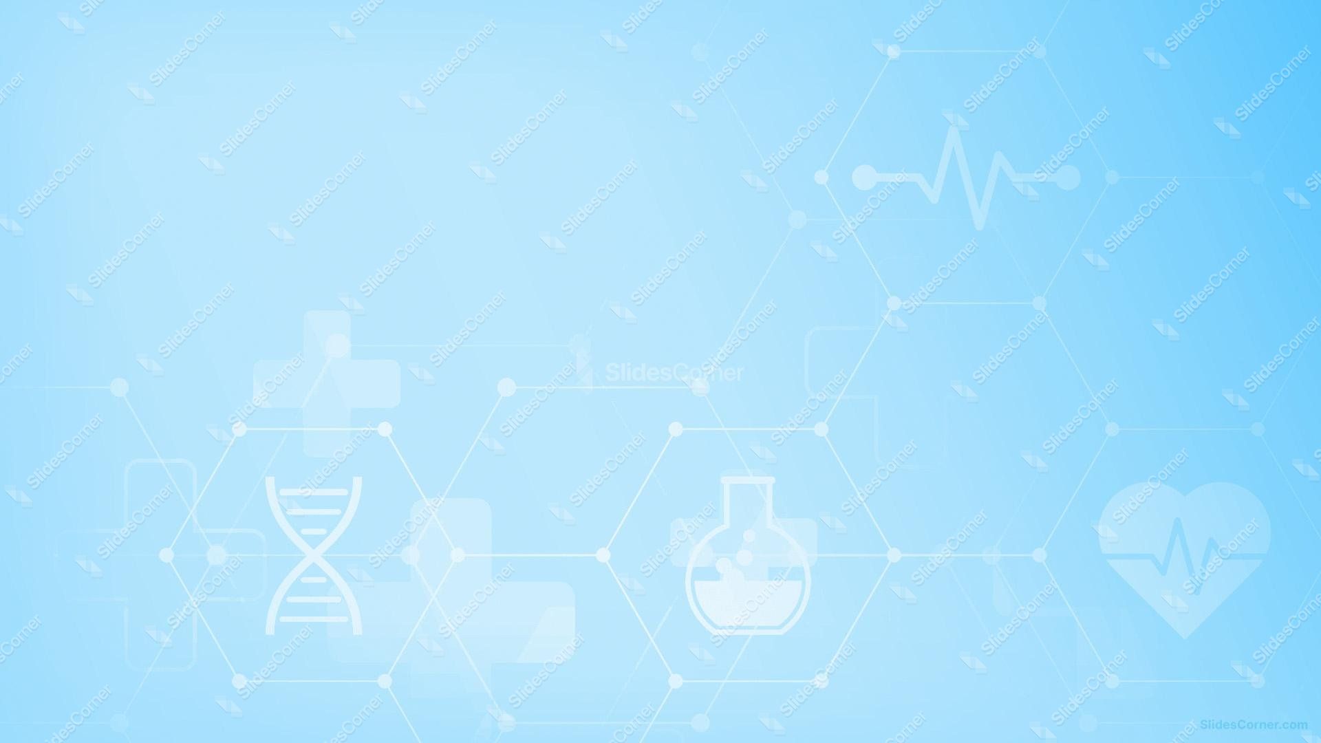 Health Gradient Blue Medical Background