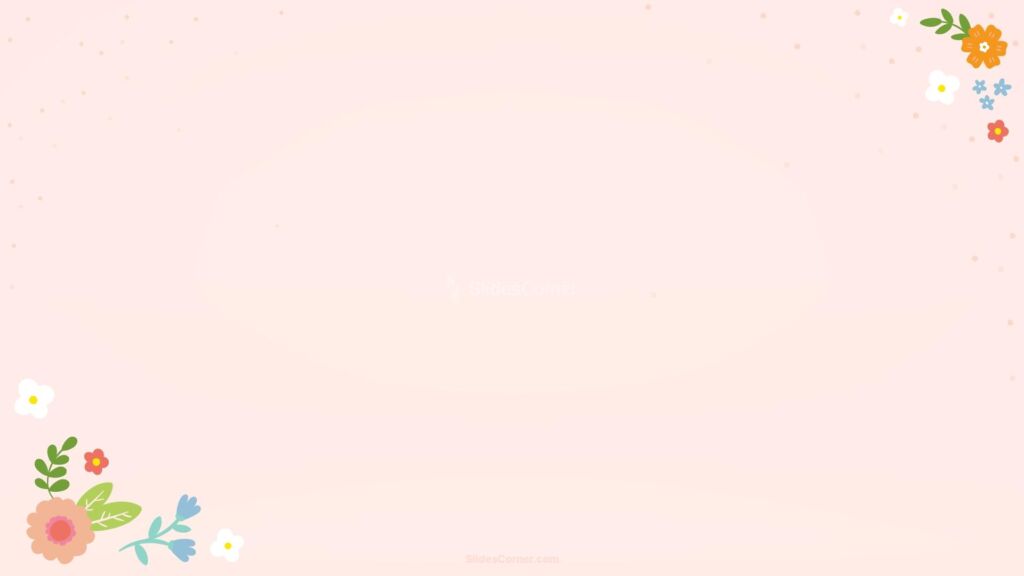 Spring Colorful Flowers PPT Background Spring Colorful Flowers PPT Background