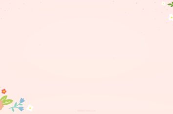 Cute pastel background design with colorful flowers by SlidesCorner.com