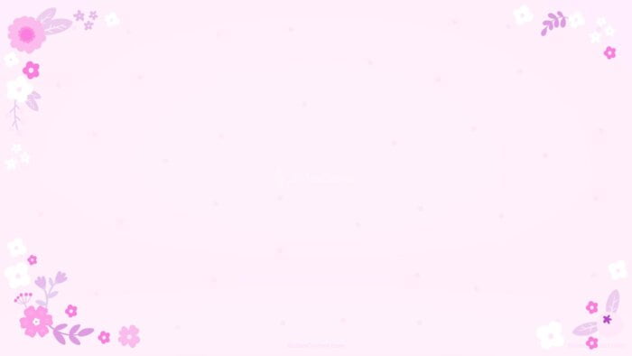 Pink Flowers PPT Background