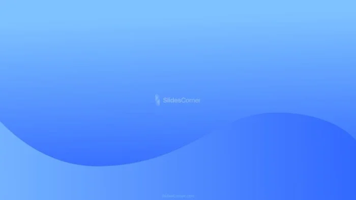 Gradient Wave in Blue Tones PPT Background