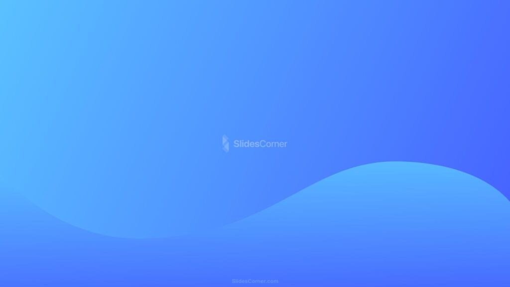 Gradient Wave in Blue Tones PPT Background