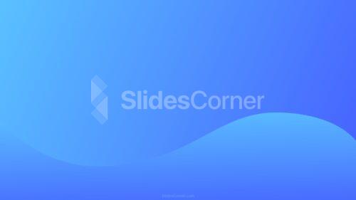 Gradient Wave in Blue Tones PPT Background