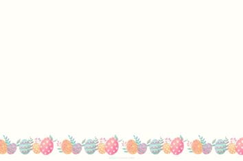Colorful Eggs and Flowers Happy Easter PPT Background & Wallpapers by SlidesCorner.com