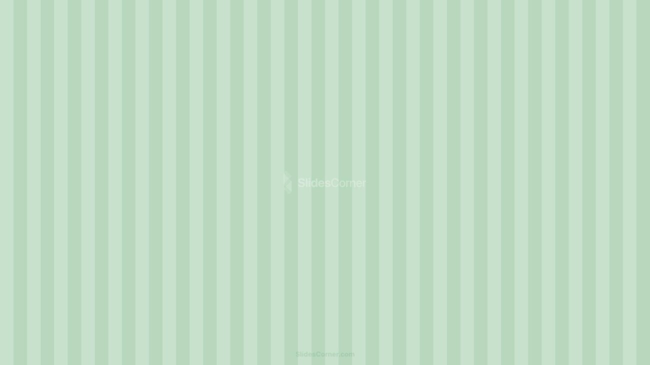 Pastel Green Striped Background for PPT & Google Slides by SlidesCorner.com