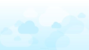Sky Blue Clouds on Pastel Gradient Background for PPT & Google Slides by SlidesCorner.com