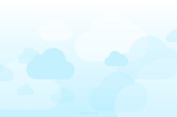Sky Blue Clouds on Pastel Gradient Background for PPT & Google Slides by SlidesCorner.com