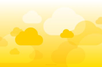 Yellow Clouds on Pastel Gradient PPT Background & Google Slides by SlidesCorner.com