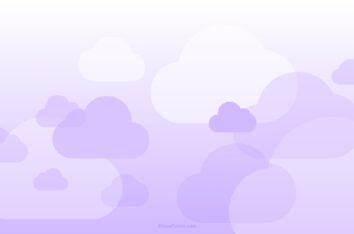 Purple Clouds on Pastel Gradient PPT Background & Google Slides by SlidesCorner.com