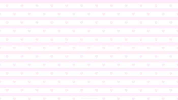 Pastel Striped Background with Hearts for PPT PowerPoint