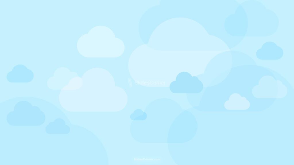 Sky Blue Clouds Background for PPT & Google Slides