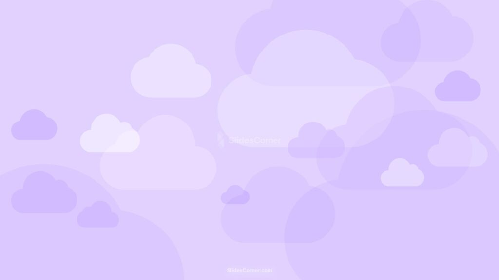 Purple Clouds on Pastel Gradient PPT PowerPoint Background