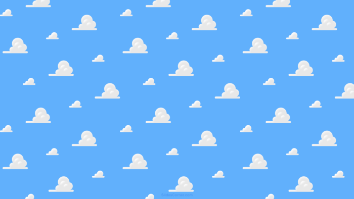 Toy Story Clouds And Stars PPT PowerPoint Background & Wallpaper