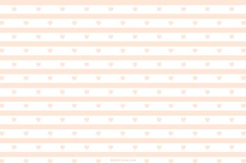 Pastel Striped Background With Little Hearts for PPT & Google Slides by SlidesCorner.com