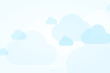 Sky Blue Clouds on Pastel Gradient Background for PPT & Google Slides by SlidesCorner.com