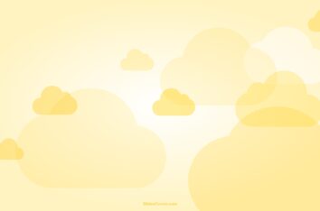 Yellow Clouds on Pastel Gradient PPT Background & Google Slides by SlidesCorner.com
