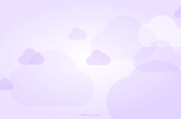 Purple Clouds on Pastel Gradient PPT Background & Google Slides by SlidesCorner.com