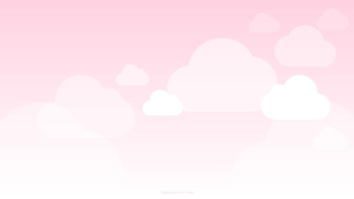 Pink Clouds Pastel Background for PPT & Google Slides