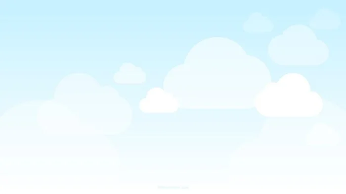 Sky Blue Clouds Background for PPT & Google Slides
