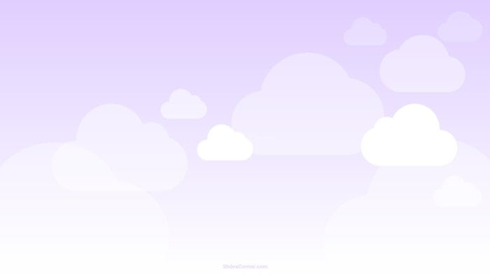 Purple Clouds on Pastel Gradient PPT PowerPoint Background