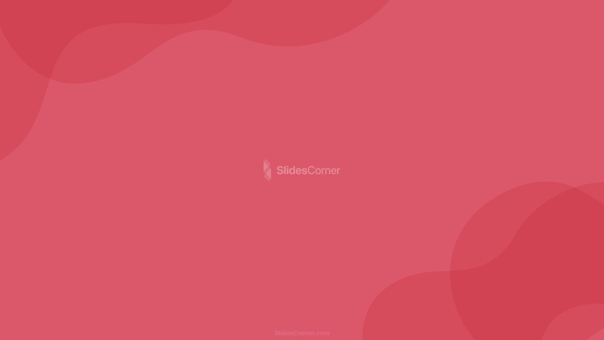 Red Pastel Plain Organic Shapes PowerPoint Background Aesthetic ...