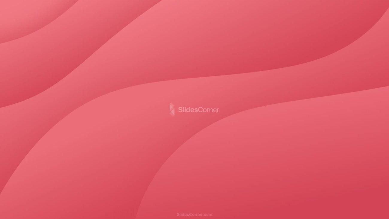 Pastel Red Aesthetic Background with Organic Autumn Leaves - SlidesCorner