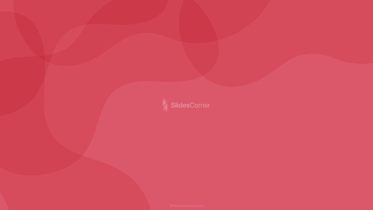 Red Pastel Plain Organic Shapes PPT Backgrounds, Google Slides & Wallpaper by SlidesCorner.com