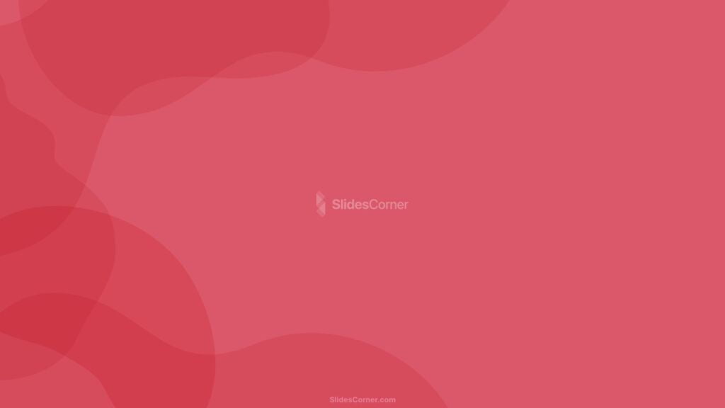 Red Pastel Plain Organic Shapes PowerPoint Background Aesthetic