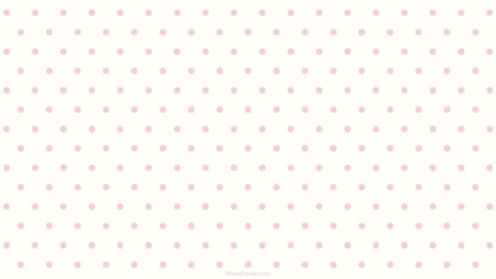 Red Pastel Plain Polka Dots PowerPoint Background Aesthetic
