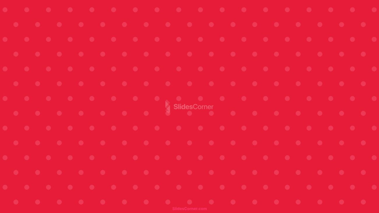 Red Pastel Plain Polka Dots PowerPoint Background Aesthetic