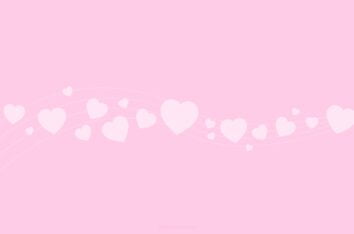 Pink Hearts with Soft Waves PPT Background by SlidesCorner.com