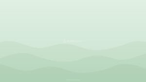 Pastel Green Organic Waves Gradient PPT Background