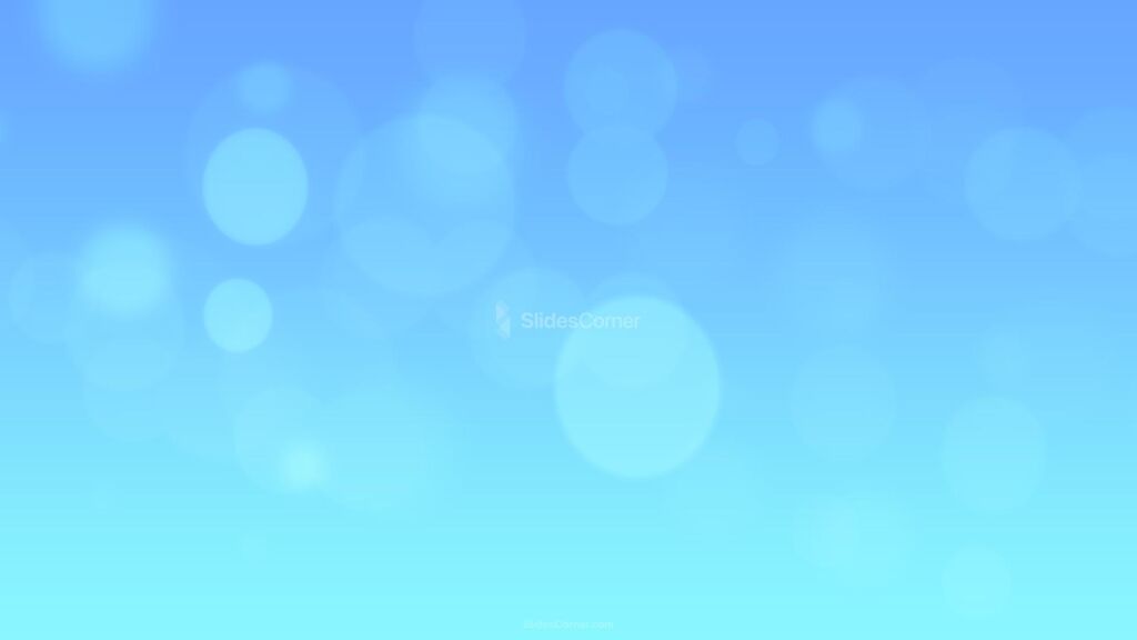 Bokeh Effect Gradient Light Blue Background - SlidesCorner
