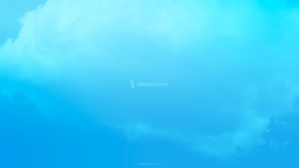 Sky With Cloud Formations in Light Blue Background