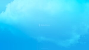 Sky With Cloud Formations in Light Blue Background