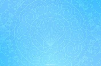 03 - Mandala Geometric Hindu and Buddhist Symbols Light Blue Background by SlidesCorner.com
