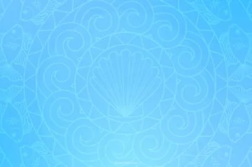 03 - Mandala Geometric Hindu and Buddhist Symbols Light Blue Background by SlidesCorner.com