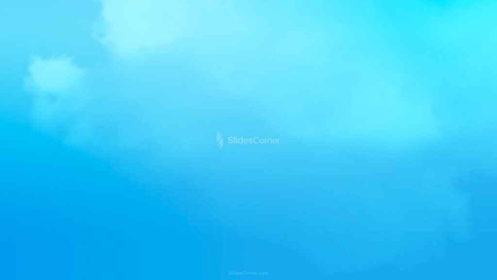 Sky With Cloud Formations in Light Blue Background