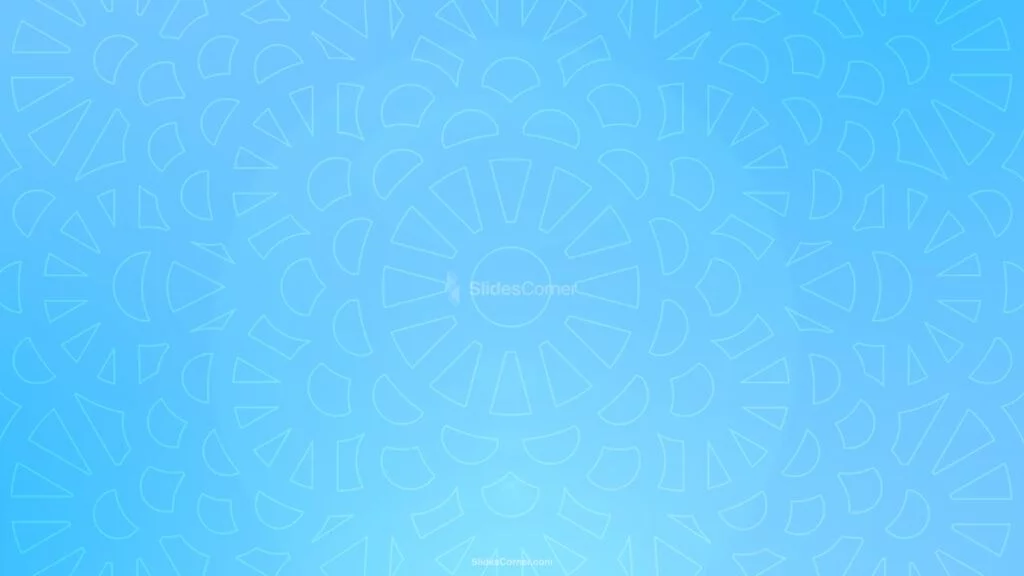 Light Blue Background With Mandalas for PPT Google Slides