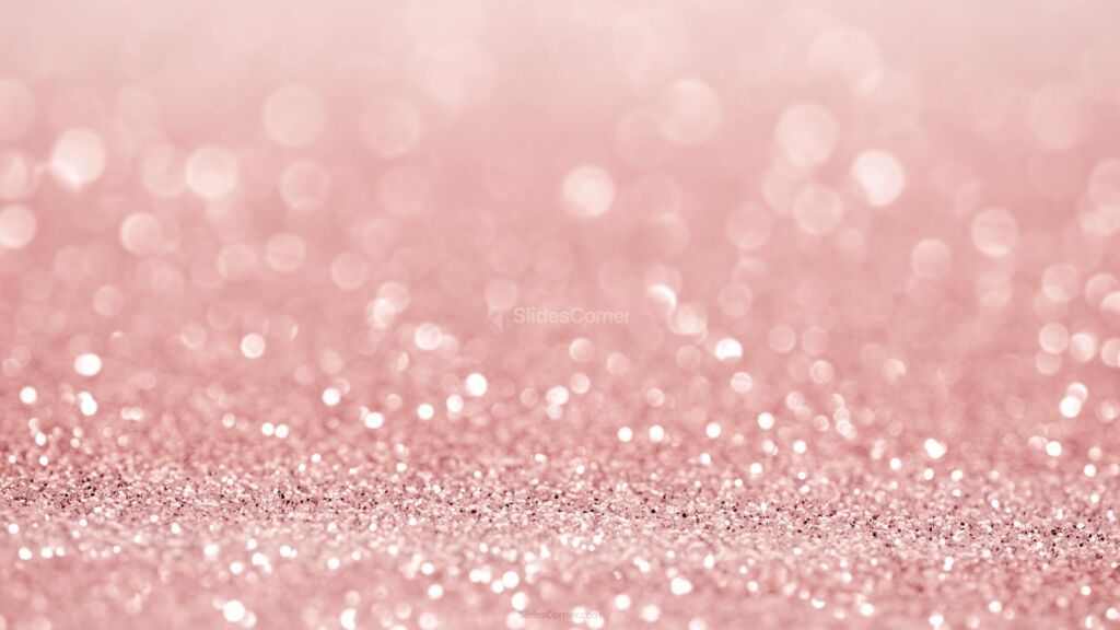 Pastel Pink Glitter Background by SlidesCorner.com