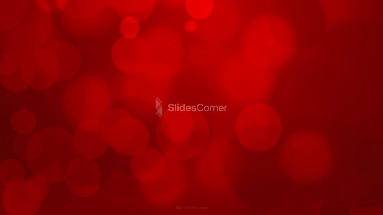 Christmas Background Red Gradient Bokeh Lights Holiday Celebration by SlidesCorner.com