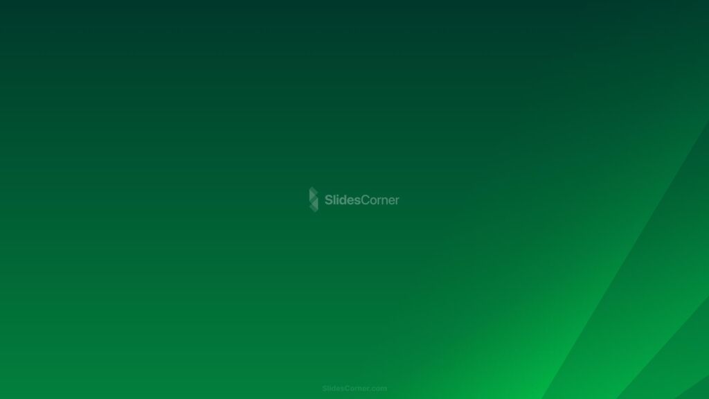 Green PPT Background with Bands on Gradient