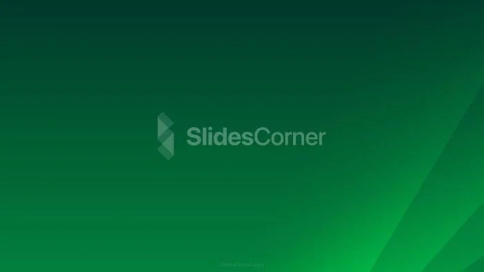 Green PPT Background with Bands on Gradient