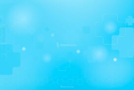 Medical PPT Background with Light Blue Geometric, Positive and Hexagon Symbols